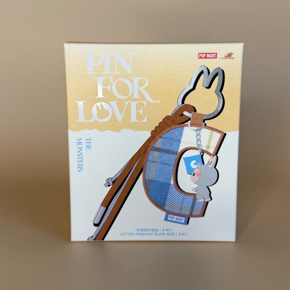 Letter K - Pop Mart Labubu - Pin for Love